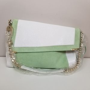 NWT Jimmy Choo leather and suede bag